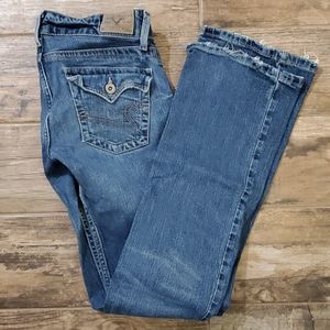 American Eagle Outfitters Bootcut Limited Blue Issue Jeans Size 0 Regular